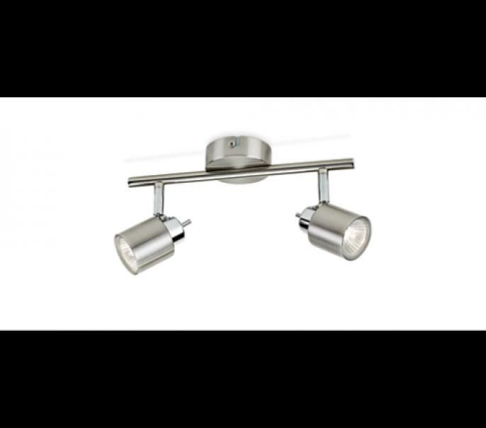 PHILIPS HUE MERANTI SPOT 2 SPOT ATTACK GU10 METAL / GLASS COLOR SATIN CHROME 915005222201 50312/17/E7 PHILIPS HUE MERANTI SPOT 2 SPOT ATTACK GU10 METAL / GLASS COLOR SATIN CHROME 915005222201 50312/17/E7