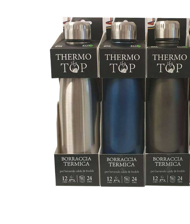 Borraccia termica Euro Marketing 90 Thermo Top 500ml nero blu grigio - IGZ81 01