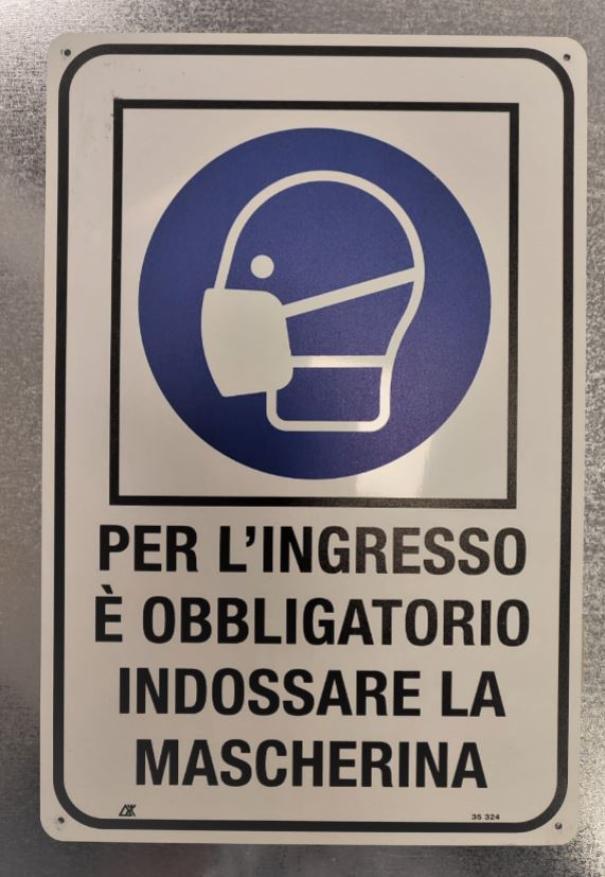 Cartello Cartelli segnalatori indossare la mascherina- 35-324