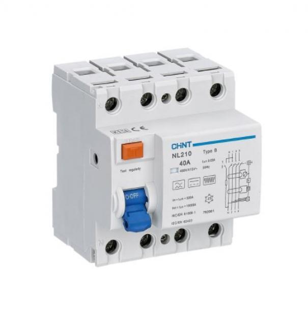 Interruttore differenziale puro 4p Chint 782010-63A 300mA 10Ka tipo B