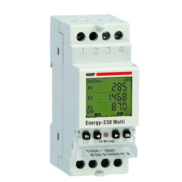 VEMER ENERGY-230 MULTI CONTATORE ENERGIA MONOFASE DIRETTO VE429700 VEMER ENERGY-230 MULTI CONTATORE ENERGIA MONOFASE DIRETTO VE429700