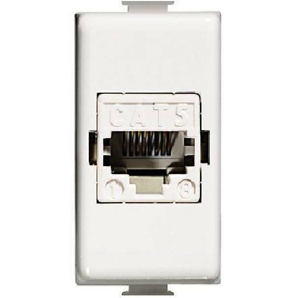 Modulo Keystone Presa RJ45 Colore Nero Cat.6 Utp Non Schermata Innesto