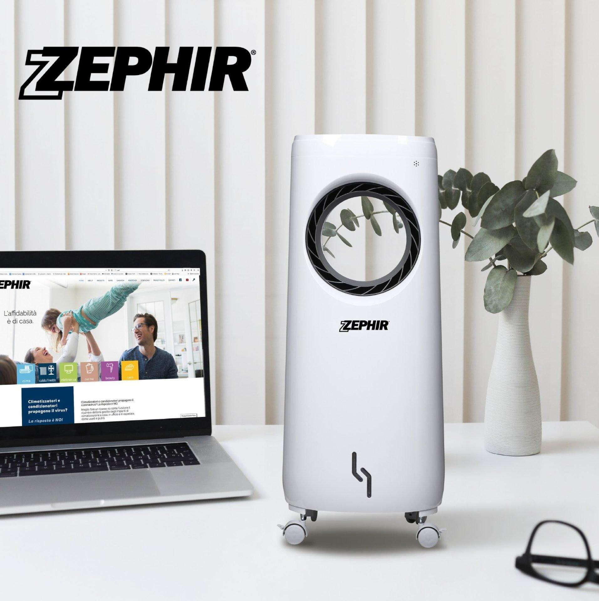 ZEPHIR RAFFRESCATORE AD ACQUA SENZA PALE 80W CON TELECOMANDO ZAIR05