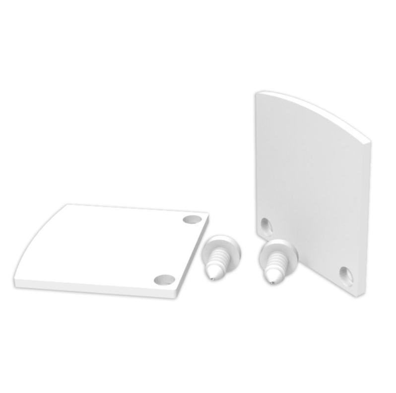 Kit 4 tornillos + 2 cabezales Marino Cristal blanco - 21378  