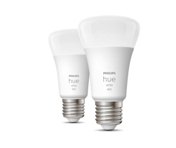 2 Philips Hue 31902800 929001821623-E27 9w-weiße LED-Lampen 2 Philips Hue 31902800 929001821623-E27 9w-weiße LED-Lampen