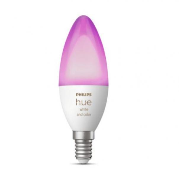 Philips Hue LED-Glühbirnen 35661000 929002294204- E14 4W-Weiß und Farbe  