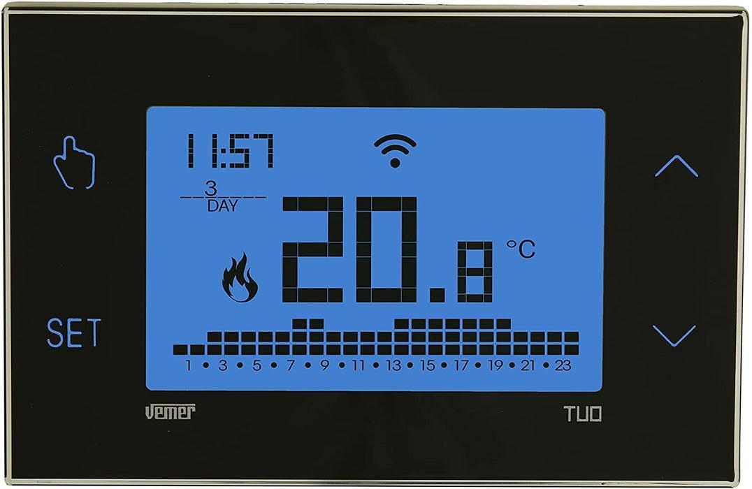 Vemer Tuo Chronothermostat VE788700- wi-fi-touch-schwarz 