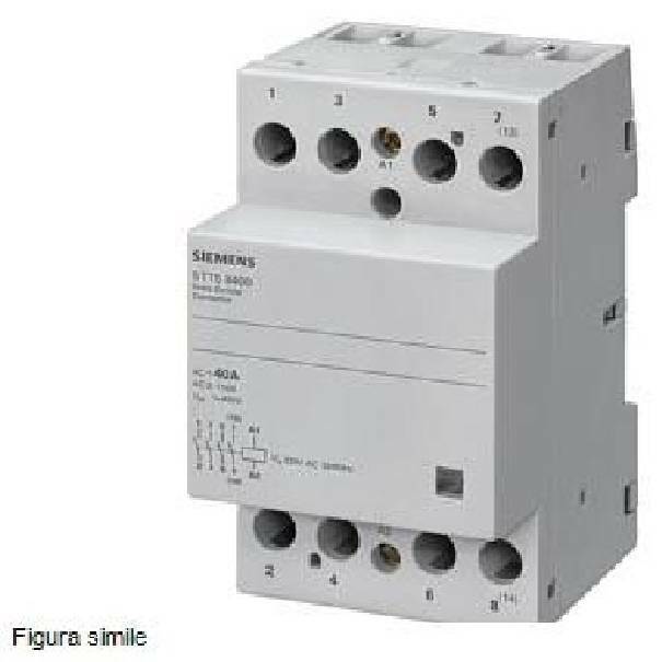 SIEMENS CONTATTORE INSTA 40A 230VCA 2NA+2NC 5TT58420 SIEMENS CONTATTORE INSTA 40A 230VCA 2NA+2NC 5TT58420