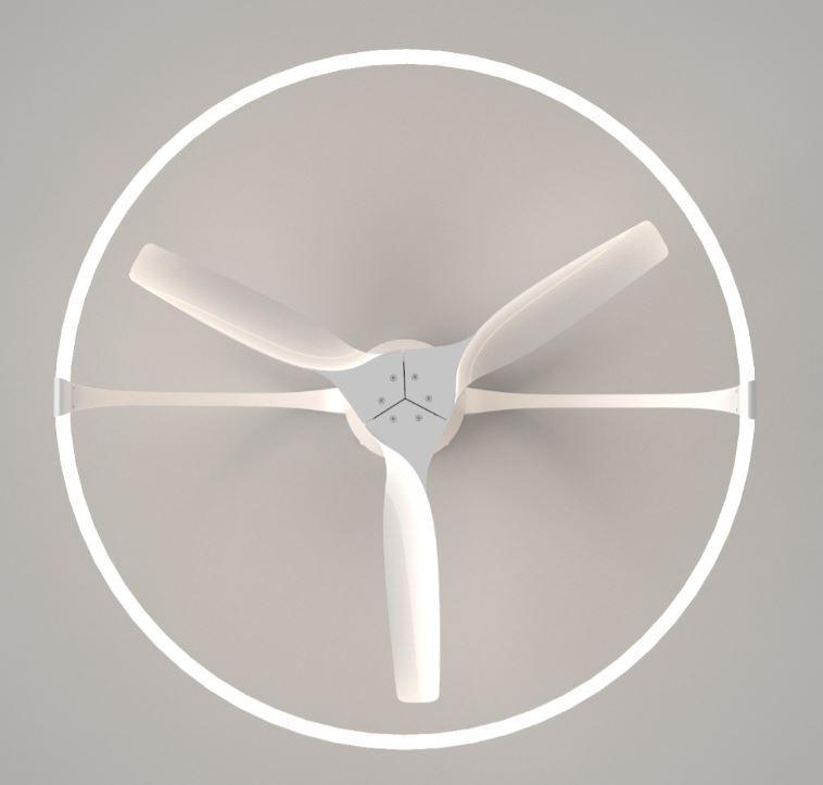 Plafoniera ventilatore Nepal Mantra 7801-led 55W-bianco