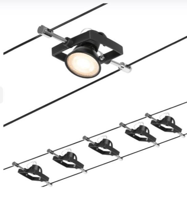 Mac II Set Paulmann 5xGU5,3 schwarz matt-chrom -944.34