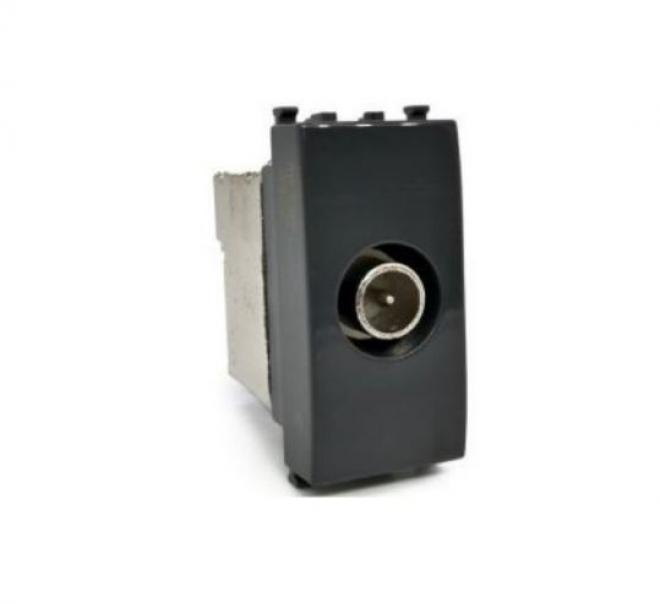TV-Steckdose Gem kompatibel Vimar Plana 14300.10 schwarz - 634N