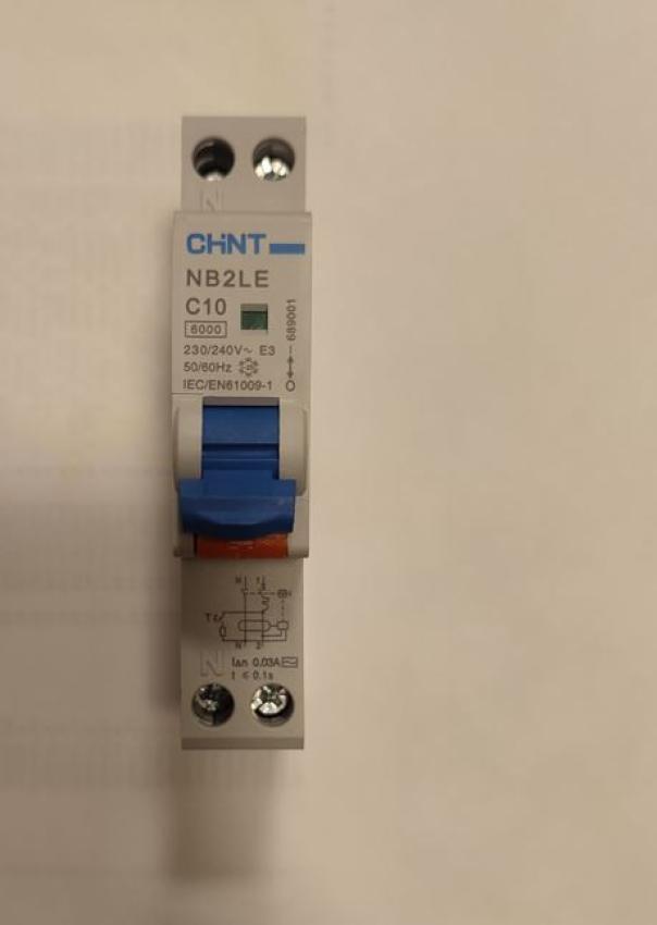 Interruttore Mtd Compact Chint 1P+N C10 30ma 6KA AC- 689001 01