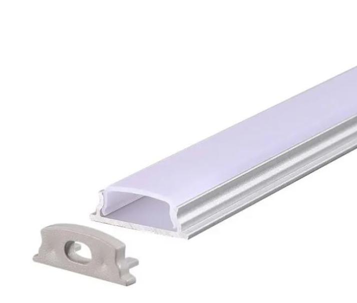 Profilo in alluminio flessibile V-tac per striscia led- 2 metri VT-8138 - 2909 01