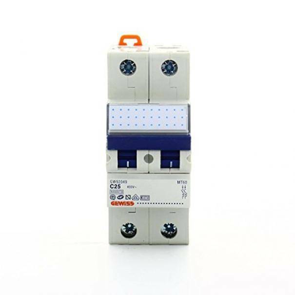 GEWISS INTERRUTTORE MAGNETOTERMICO 2P CURVA C 25A 6KA GW92049