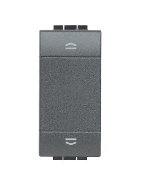 Bticino Livinglight Doppelknopfschalter anthrazit - L4027N  