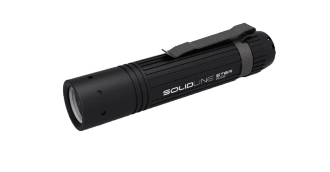 Torcia Led Lenser Solidline  ST6R ricaricabile con clip IP54 - 502212 01