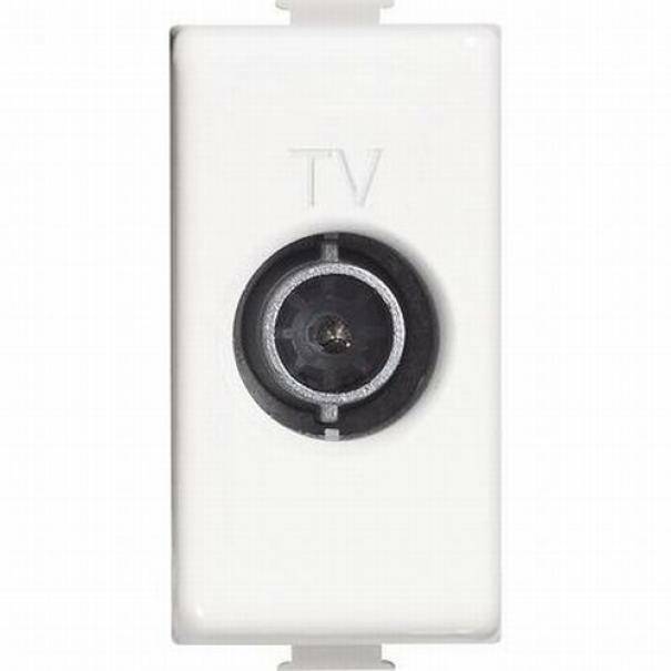 MATIX PRESA TV TV COASSIALE 1 MODULE PASSANTE COLOR WHITE AM5202P14