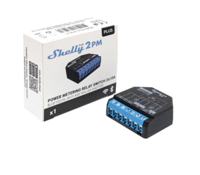 Interruttore rele Wifi Shelly 2 canali Plus 2PM - SHPLUS2PM 01