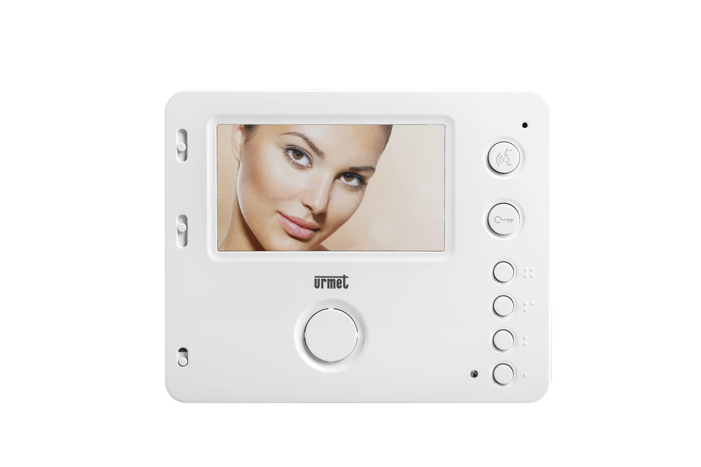 MONITORS SUPPLÉMENTAIRES POUR KITS URMET 1722/83 E 1722/84 MIRO' VIVAVOCE MODÈLE 4,3' BLANC 1722/88