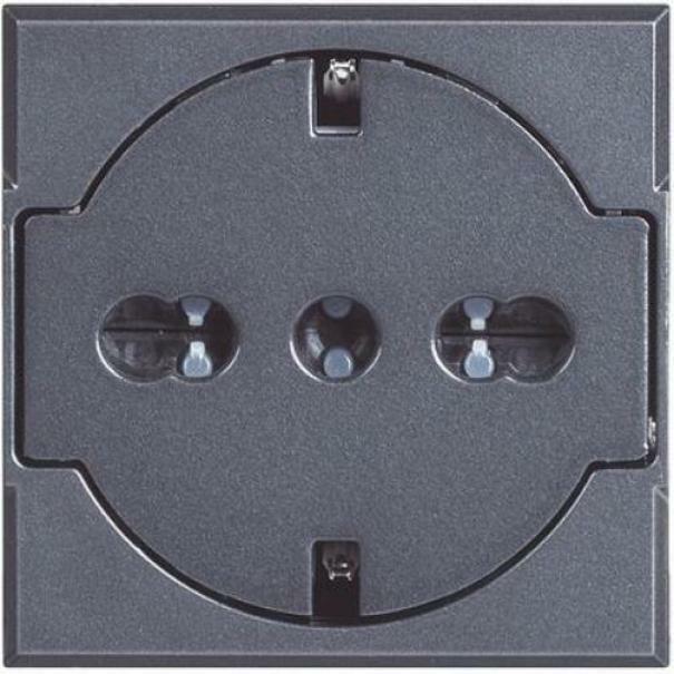 AXOLUTE PRESA SCHUKO SCHUKO FLAT STANDARD 2 PÔLES + TERRE 16A ANTRACITE COLOR HS4140/16F