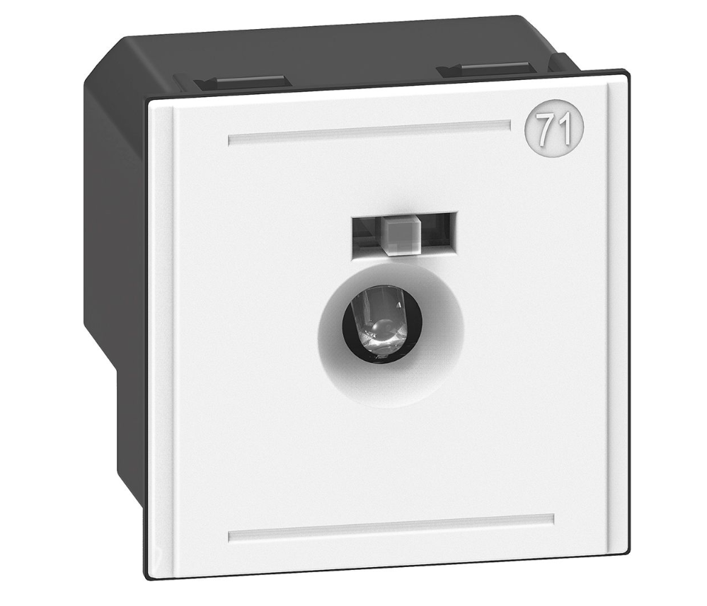 Lampada Segnapasso LED 2W – 2 Moduli, Luce Calda, Compatibile Con Serie Vimar, Interruttore ON/OFF