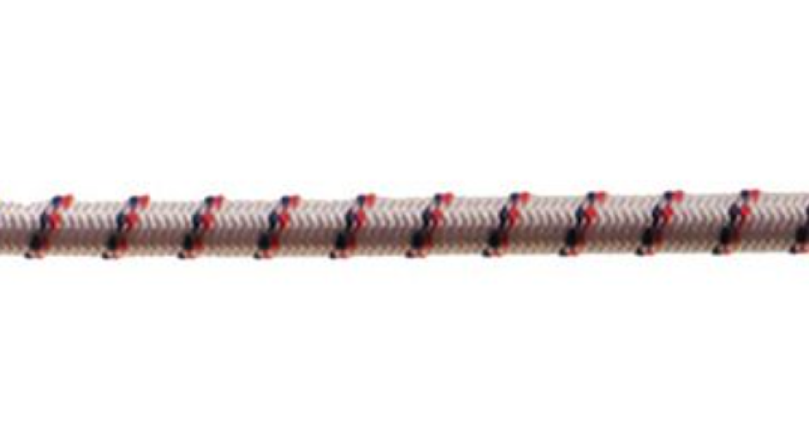 Corda elastica Masidef diametro 6mm bianco rosso vendita al metro - DY2701232 01