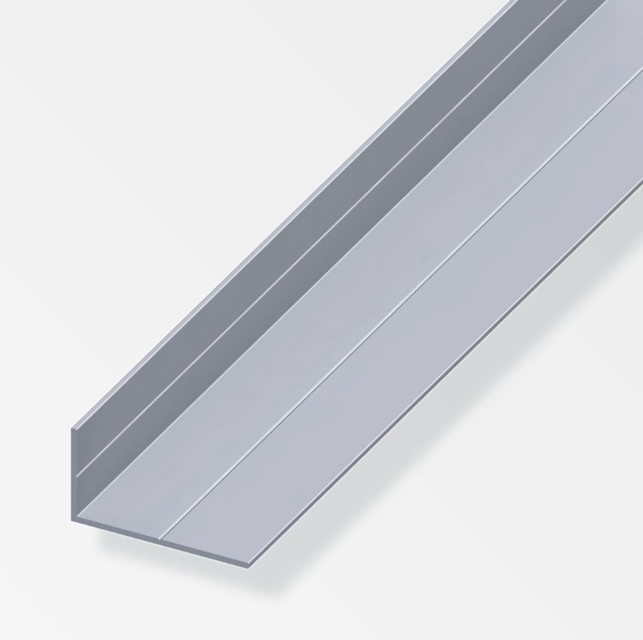Canala angolare Alfer Aluminium 15.5x27.5x1.5mm lunghezza 2.5m naturale - 25666 01