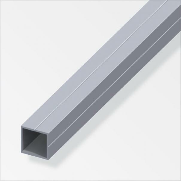 alfer aluminium gmbh alfer aluminium gmbh 2,5mt di profilo a tubo quadrato in alluminio naturale colore naturale 25190