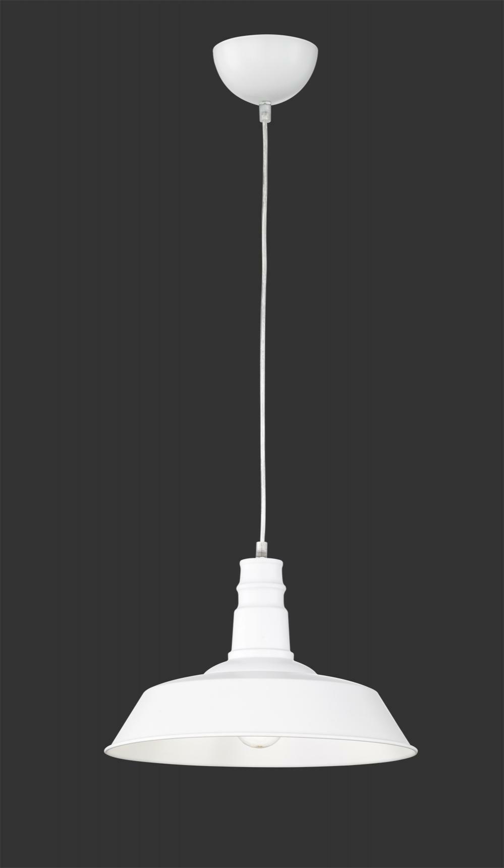 TRIO LIGHTING ITALIA SOSPENSIONE WILL DA SOFFITTO ATTACCO GRANDE E27 DIAMETRO 36CM COLORE BIANCO R30421001