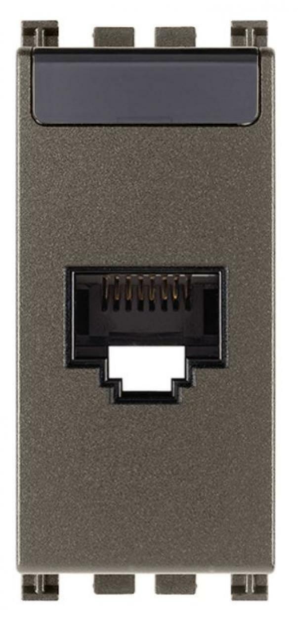VIMAR SOCKET RJ45 NETSAFE CAT5E UTP METAL 19339.11.M  