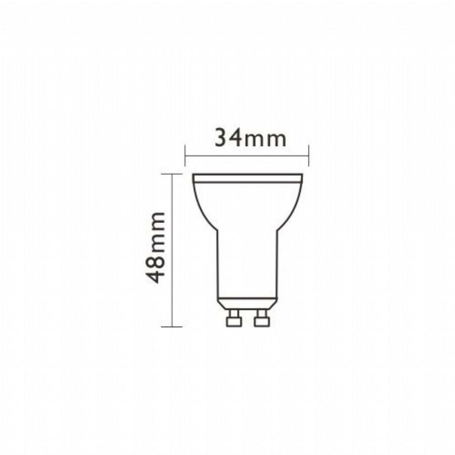 AMPOULE DICHROÏQUE À LED EN CRISTAL MARIN GU10 35MM 4W 3K 21534