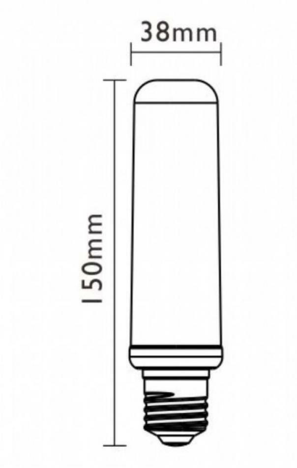 MARINO CRISTAL LED GLÜHBIRNE T38 E27 15W 2700K DIMMBAR 21588  