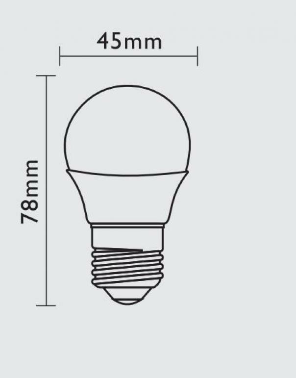 MARINO CRISTAL LED ECO-SPHERE GLÜHBIRNE 5W E27 3000K 21279  