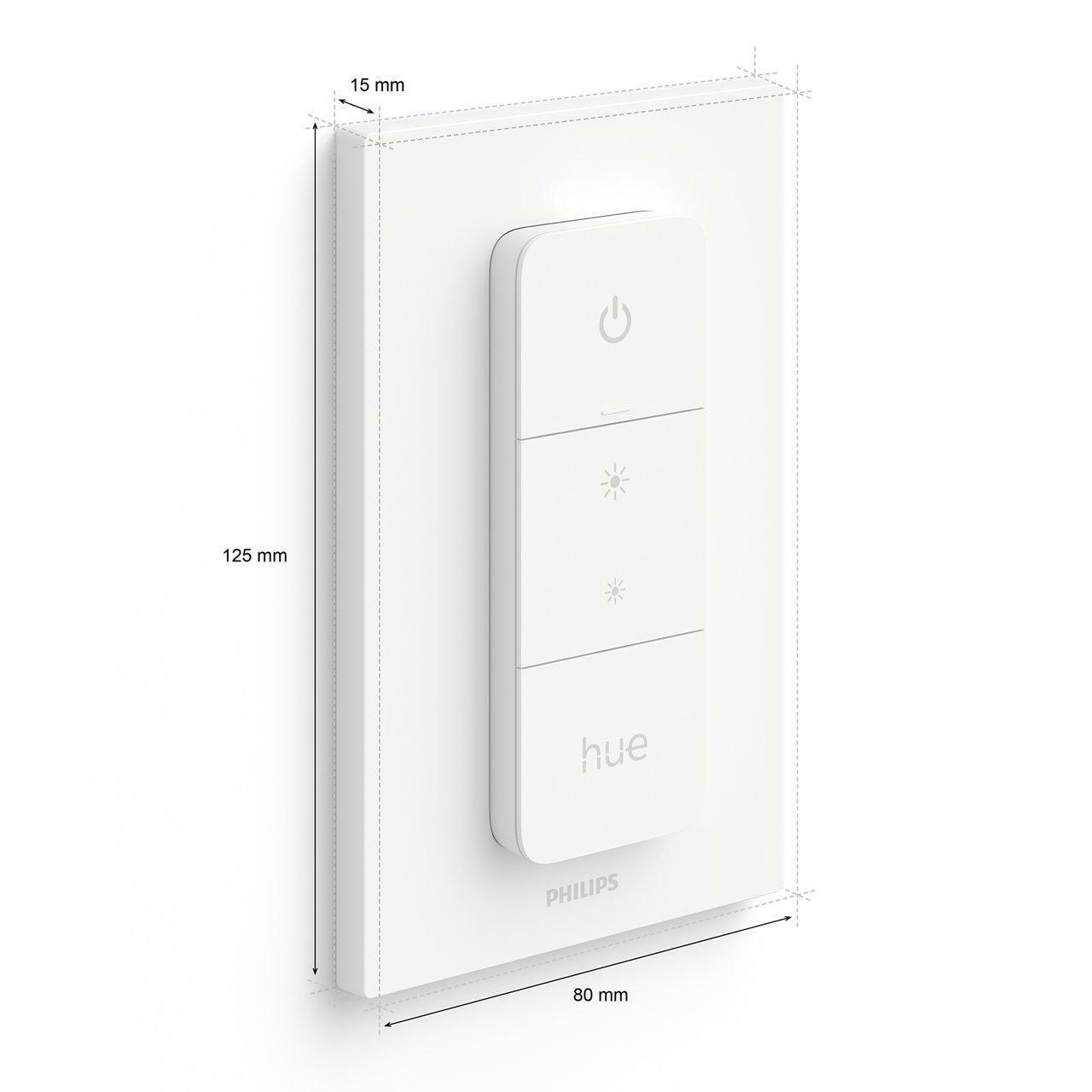 PHILIPS HUE DIMMER SWITCH WIFI BATTERY OPERATED WHITE 929002398602 27461700