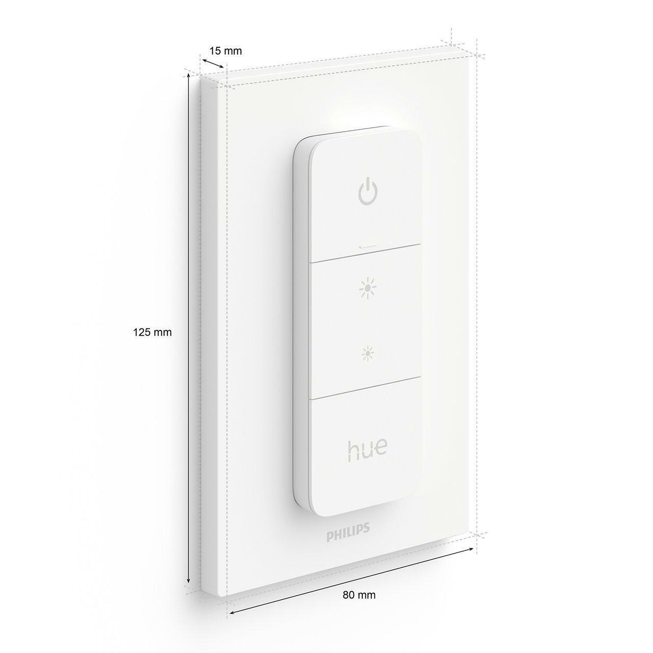PHILIPS HUE DIMMER SWITCH WIFI BATTERY OPERATED WHITE 929002398602 27461700 PHILIPS HUE DIMMER SWITCH WIFI BATTERY OPERATED WHITE 929002398602 27461700