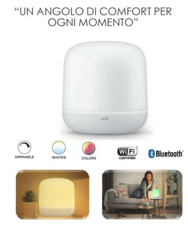 PHILIPS WIZ HERO PORTABLE DESK LAMP 9W 2200-6500K RGB IP20 929002626701 55171800