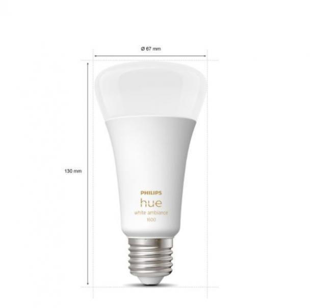 Lampadina led Philips Hue 28819500 929002471901- E27 13W- white ambiance