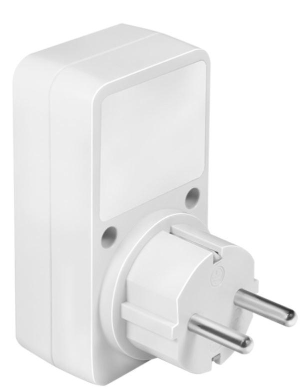 Ic intracom Italien 045727 PA0151-Steckdosenadapter mit Dimmer-weiß  