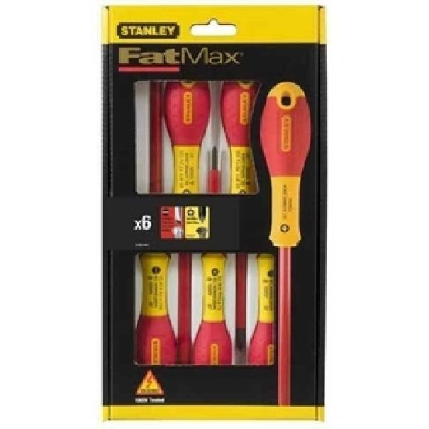 STANLEY SET 6 FAT MAX INSULATED SCREWDRIVERS 065441 STANLEY SET 6 FAT MAX INSULATED SCREWDRIVERS 065441