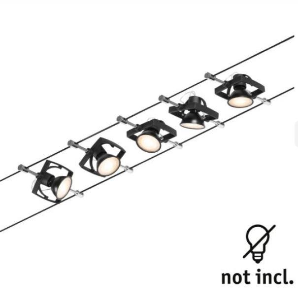 Mac II Set Paulmann 5xGU5,3 schwarz matt-chrom -944.34 Mac II Set Paulmann 5xGU5,3 schwarz matt-chrom -944.34