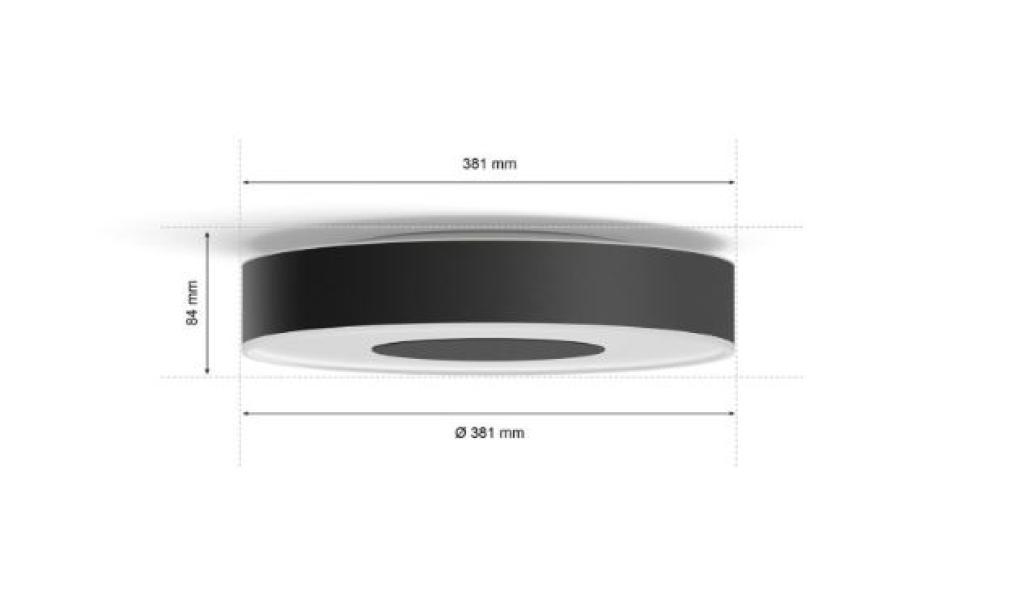 Xamento Philips Hue IP44 33,5W-schwarz LED Deckenleuchte 45225100