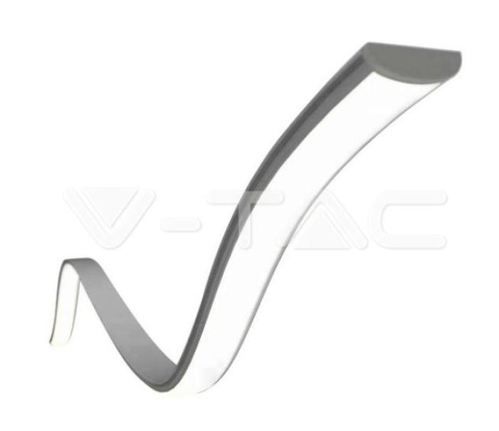 Profilo in alluminio flessibile V-tac per striscia led- 2 metri VT-8138 - 2909 02