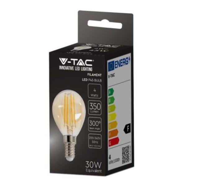 LED-Glühbirne P45 V-tac amber 4W 2200K E14 VT-1953-N - 214499