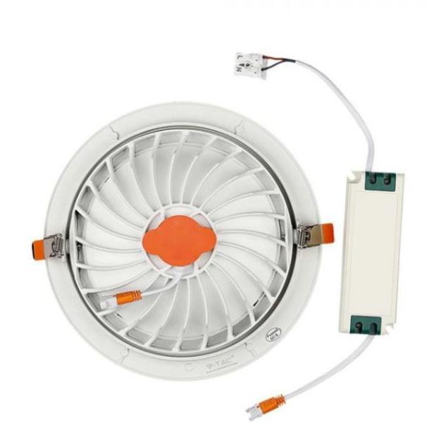 V-tac 20W 3000K weiß VT-2-20 - 21842 Verstellbarer LED-Einbaustrahler V-tac 20W 3000K weiß VT-2-20 - 21842 Verstellbarer LED-Einbaustrahler