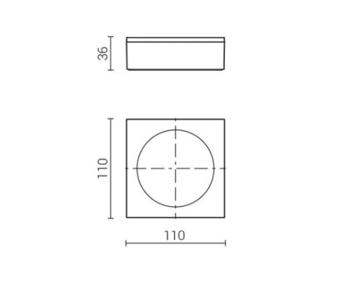 Faretto led Goccia Illuminazione Lux Shower 30 IP65 10W 4000K antracite -1221AN4K