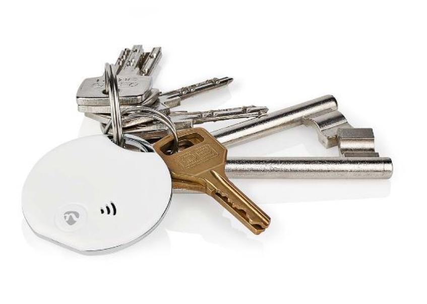 Trova chiavi smart Nedis a batteria bluetooth bianco - BTKF10WT