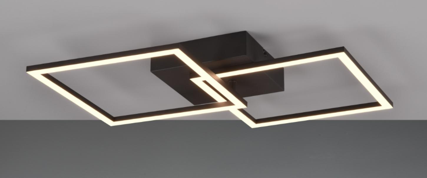 Led-Deckenleuchte Trio Lighting Trail 20W 3000K mattschwarz - R64492132 Led-Deckenleuchte Trio Lighting Trail 20W 3000K mattschwarz - R64492132