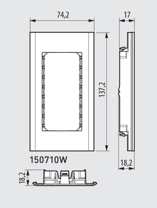 Supporto A Parete Estensibile Per Telecamere Luma, Bianco, Modello LUM-MNT-EXT-TUR-WH