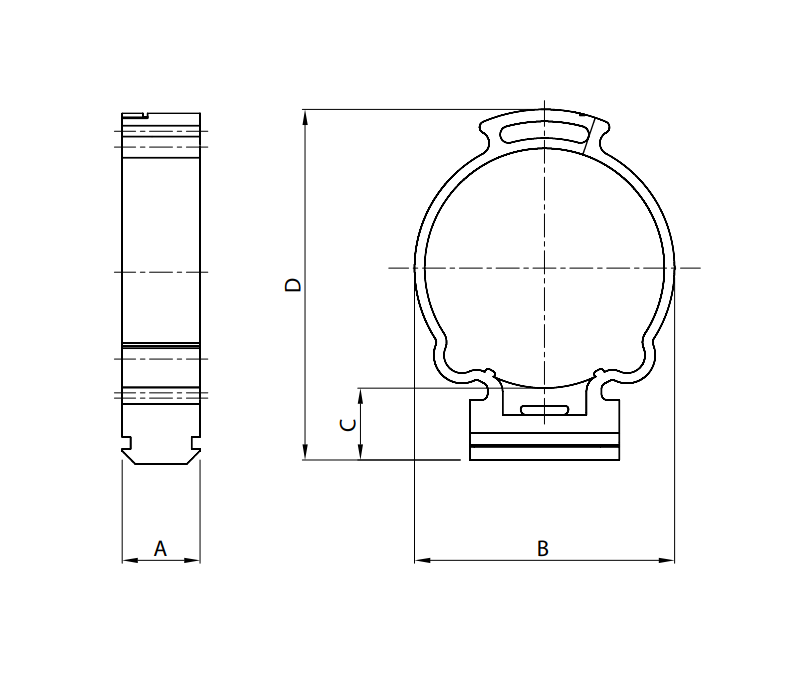 Collari per tubi Gewiss diametro esterno 32mm grigio 44pz - GW50608/44 02