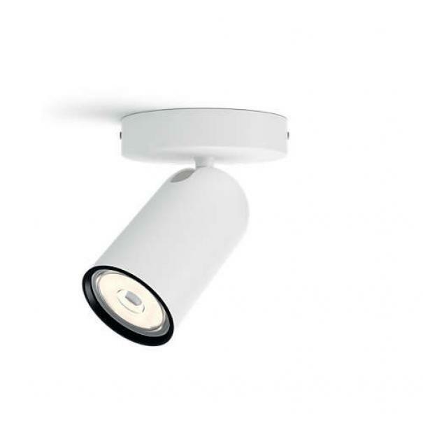 PHILIPS CONSUMER SPOTLIGHT PONGEE SINGLE SOCKET GU10 METAL WHITE 915005530501 5058131PN  